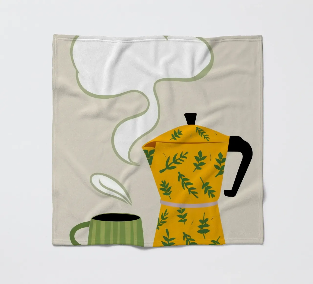Il sogno del caffè coperta in pile da Ink Pulse
