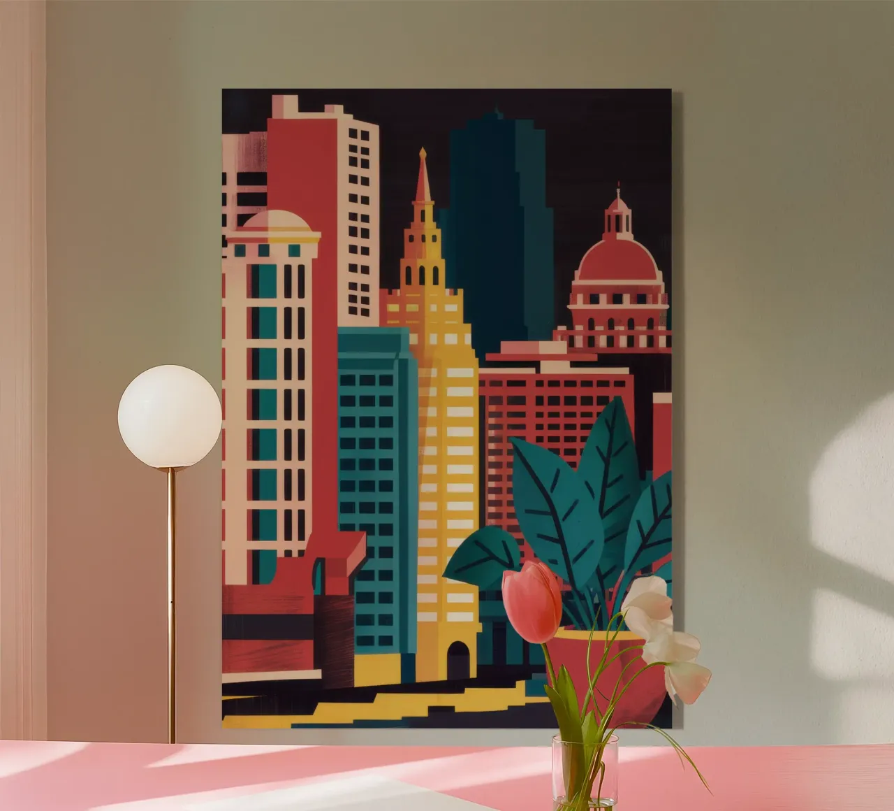 Flora di New York plexiglass da Flock Reverie