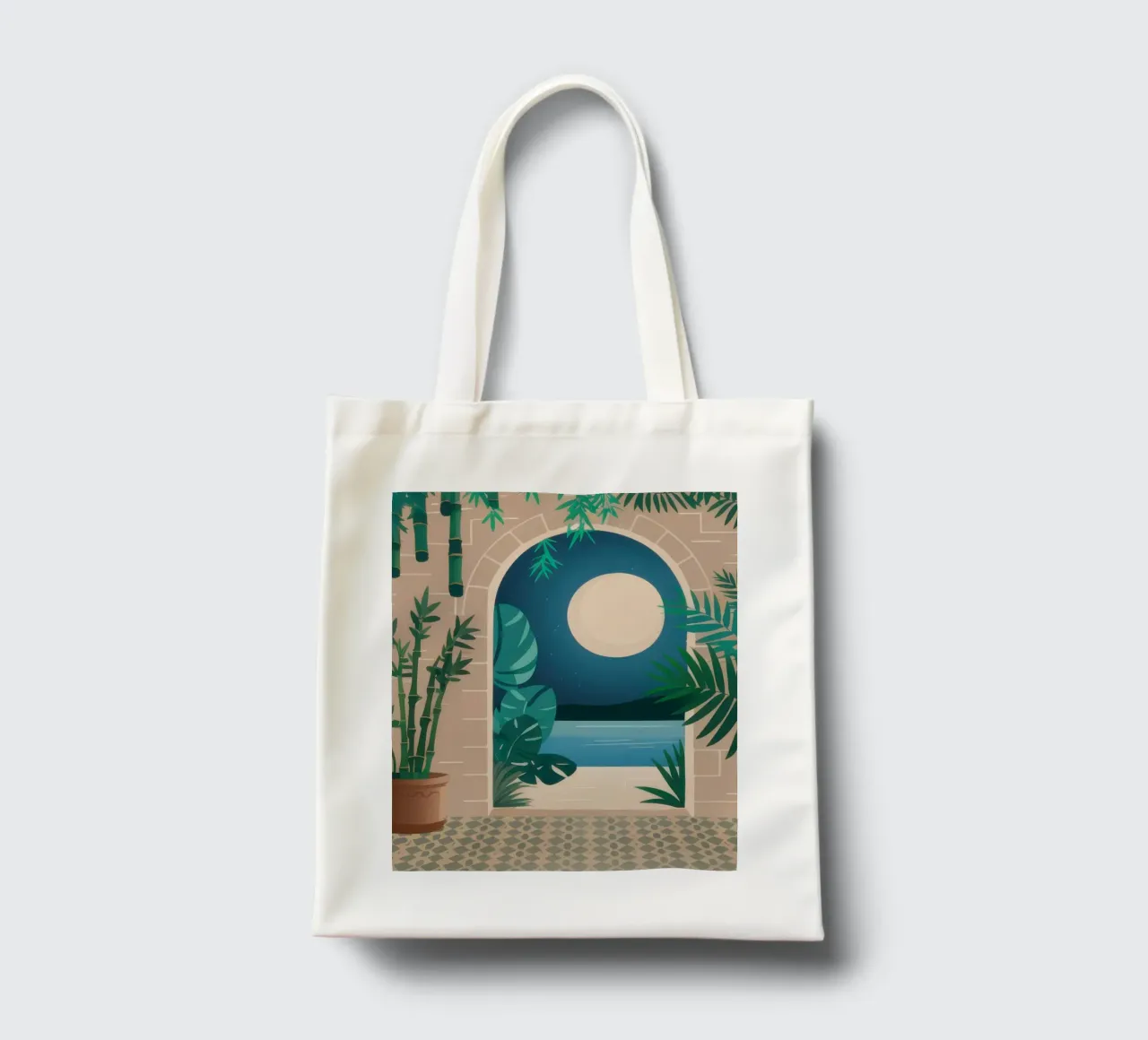 Archway to Midnight Sea tote bag by Dream Gesso