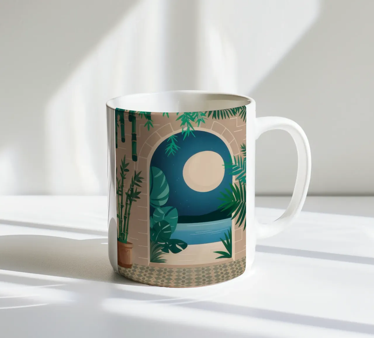 Il mare di mezzanotte tazza in ceramica da Dream Gesso