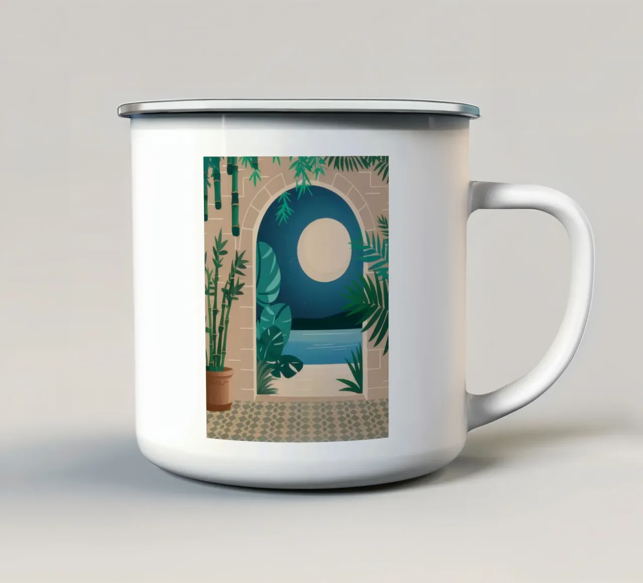 Il mare di mezzanotte tazza in smalto da Dream Gesso