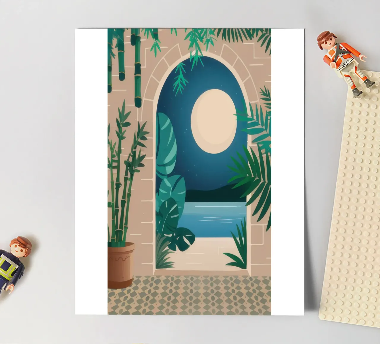 Archway to Midnight Sea sticker sheet by Dream Gesso
