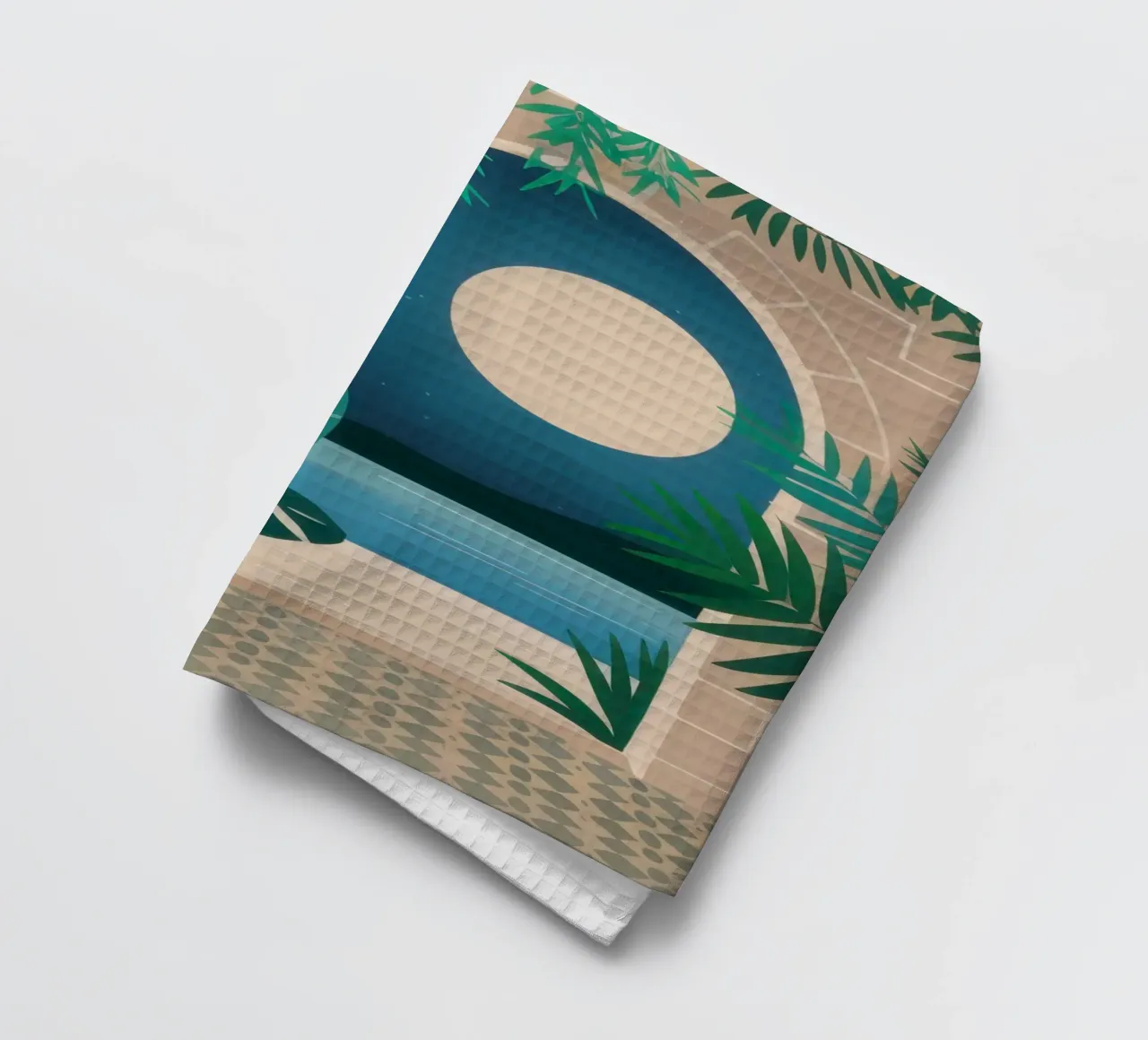 Archway to Midnight Sea tea towel by Dream Gesso