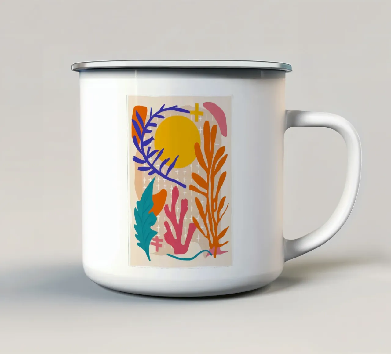 Flare solari Flora tazza in smalto da Mythy Brush