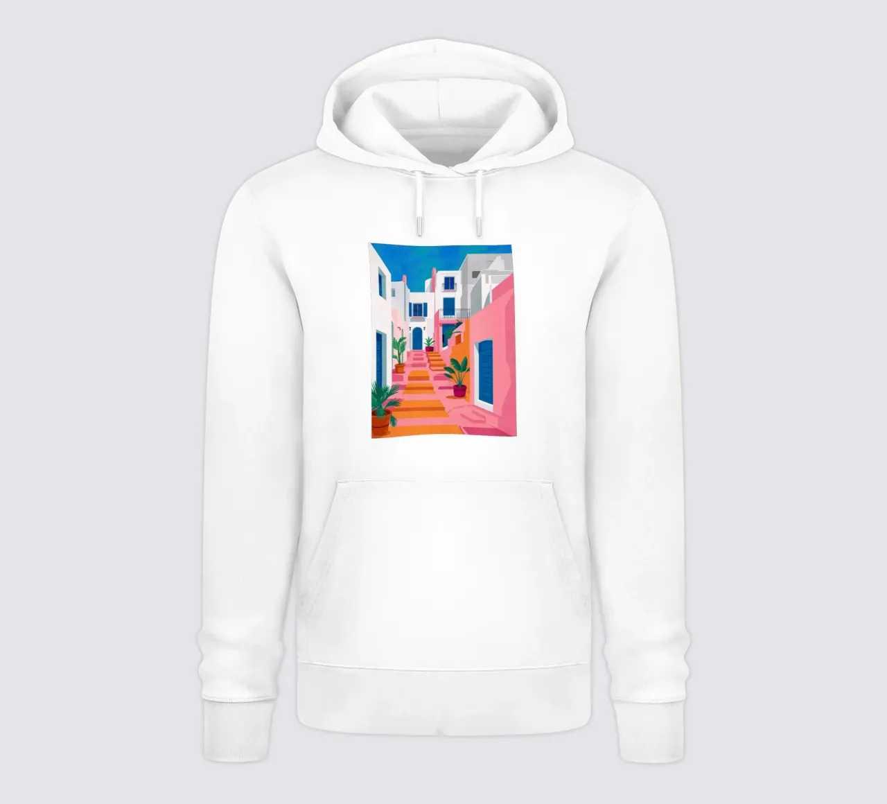 Passi di vicolo cromatici felpa con cappuccio da Dream Gesso