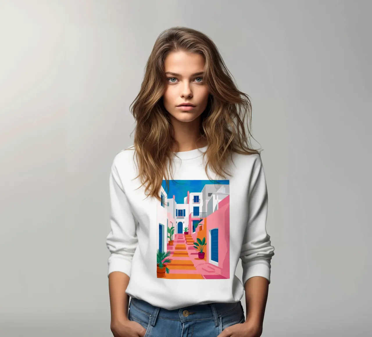 Passi di vicolo cromatici felpa da Dream Gesso