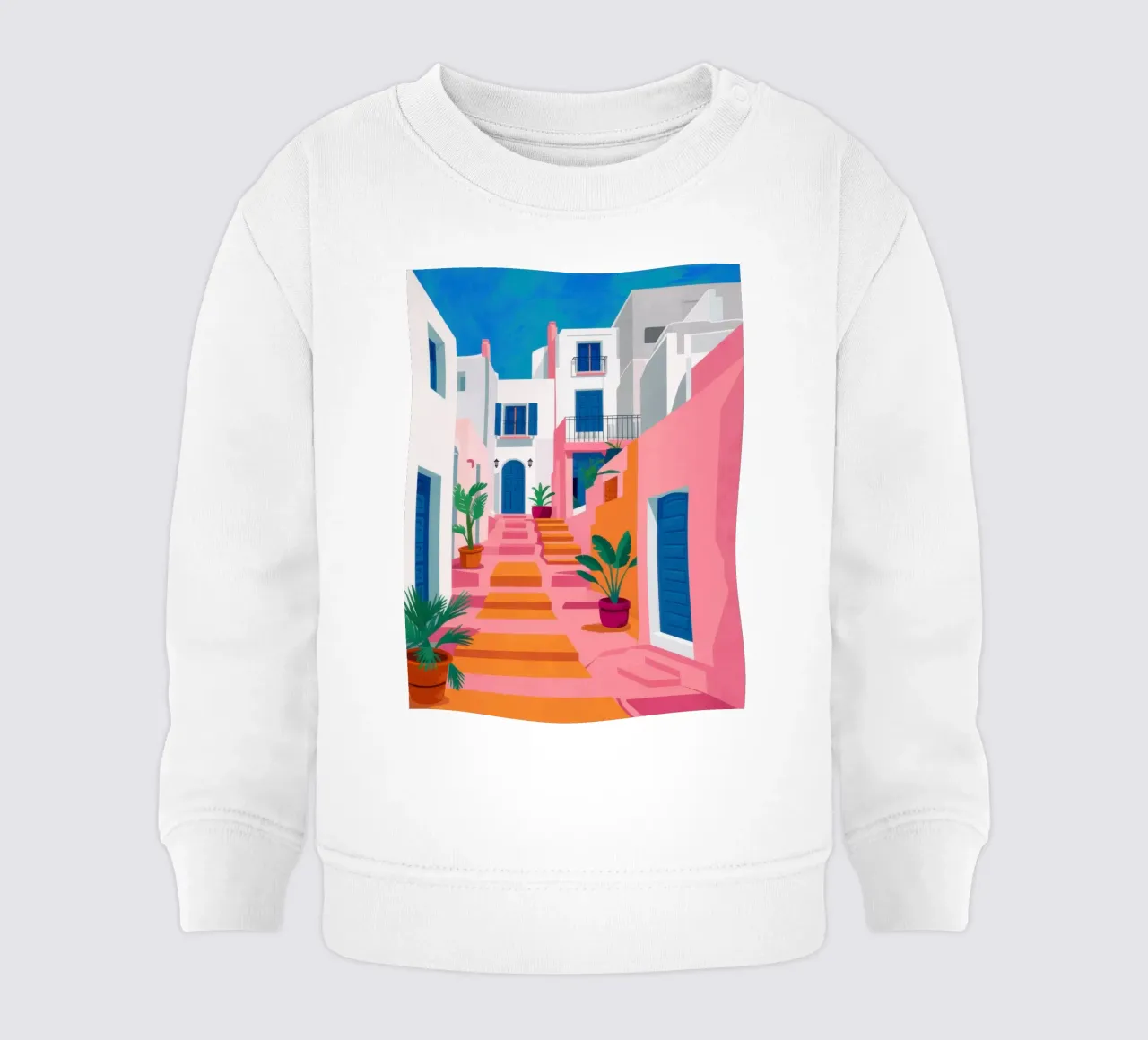 Passi di vicolo cromatici felpa neonato da Dream Gesso