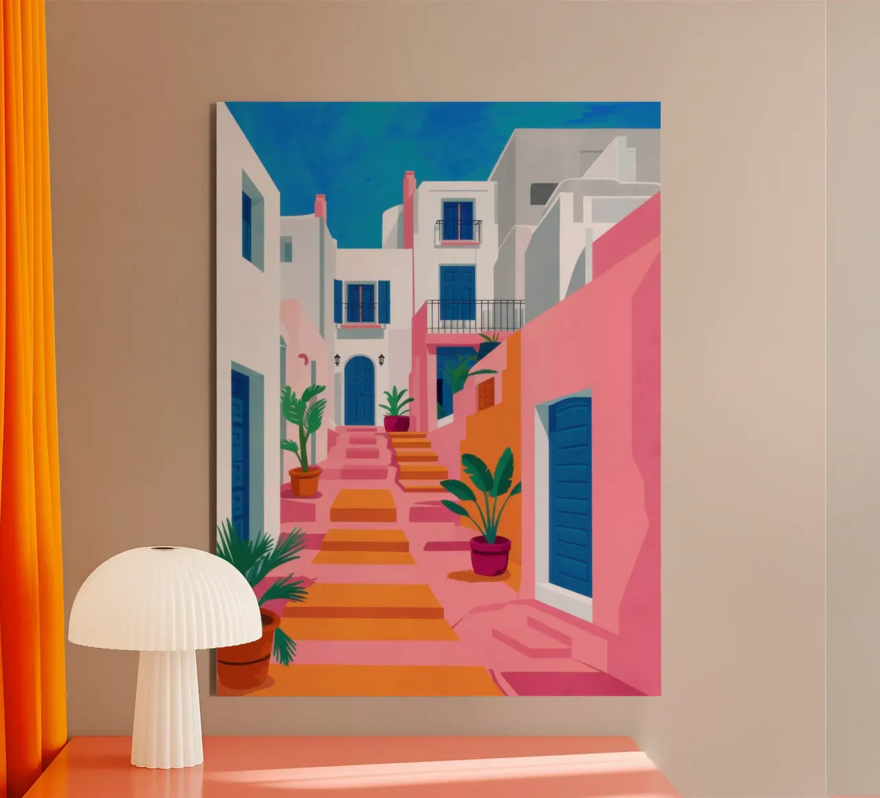 Passi di vicolo cromatici alluminio dibond da Dream Gesso