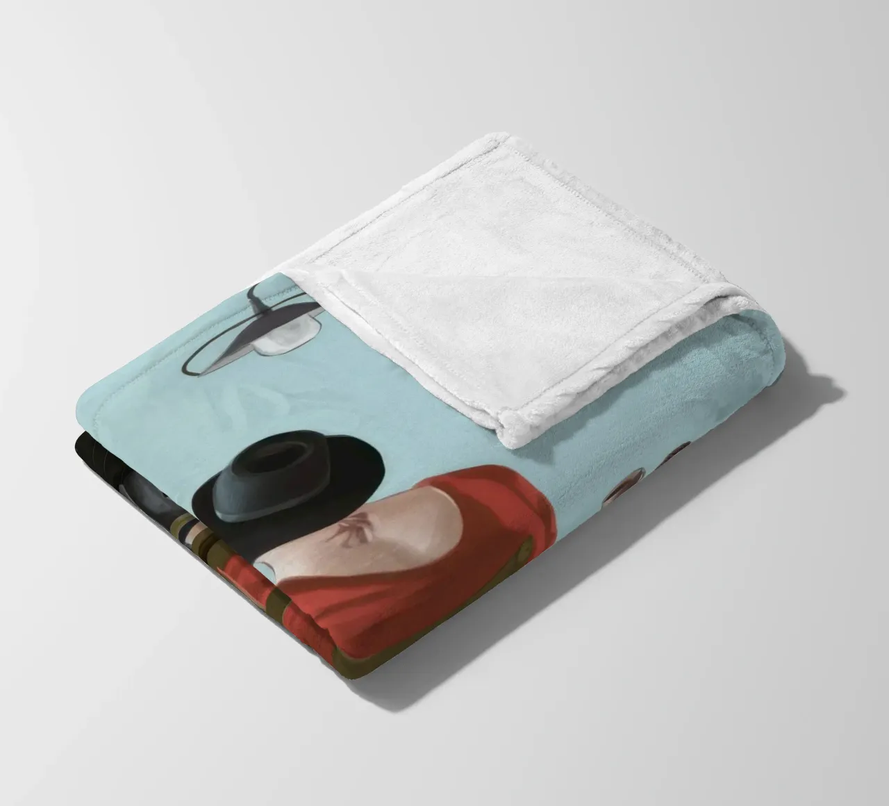 Cafe Window Daydream fleece blanket by Giant Foxs