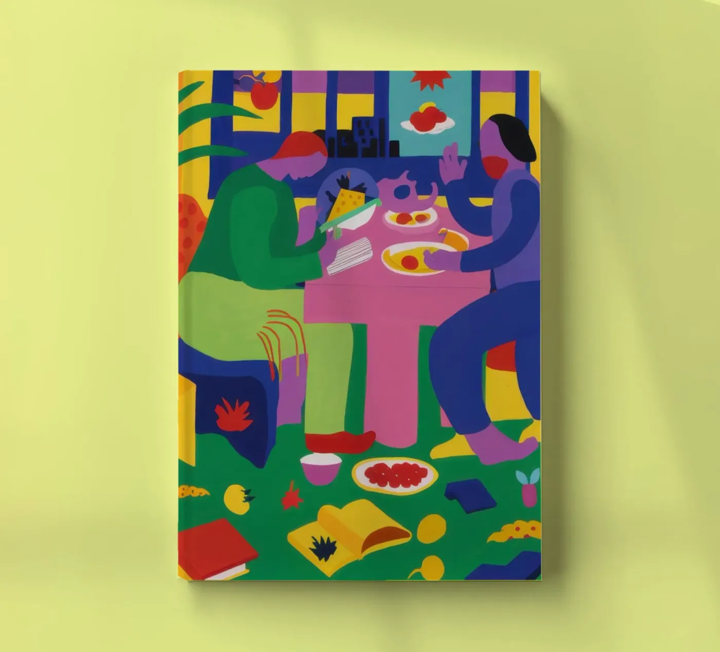Vibrant Supper Symphony notebook by Ink Pulse