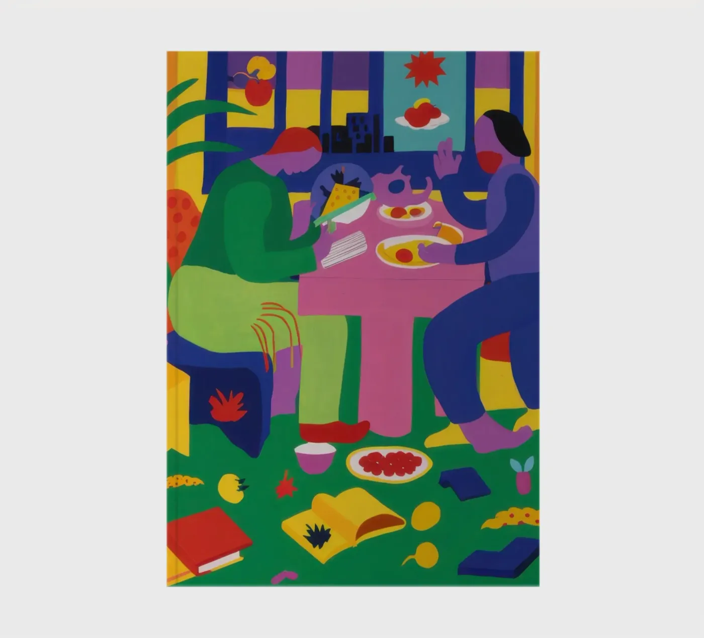 Vibrant Supper Symphony notebook by Ink Pulse