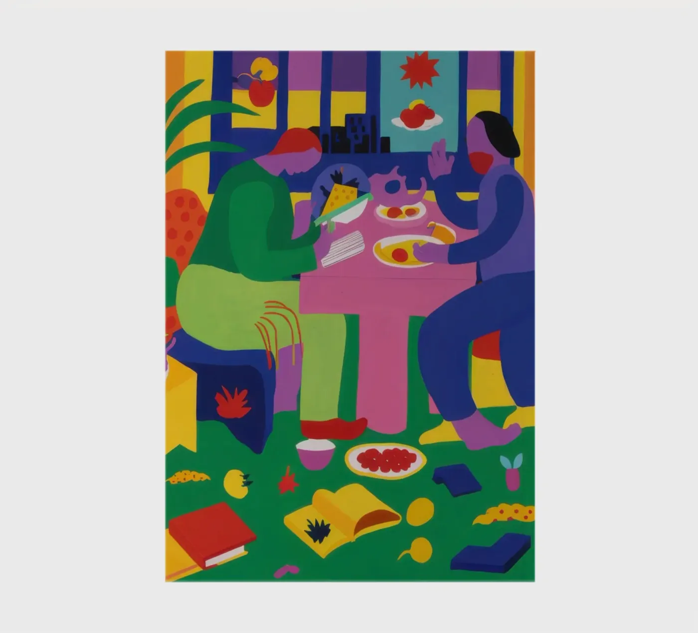 Vibrant Supper Symphony notebook by Ink Pulse