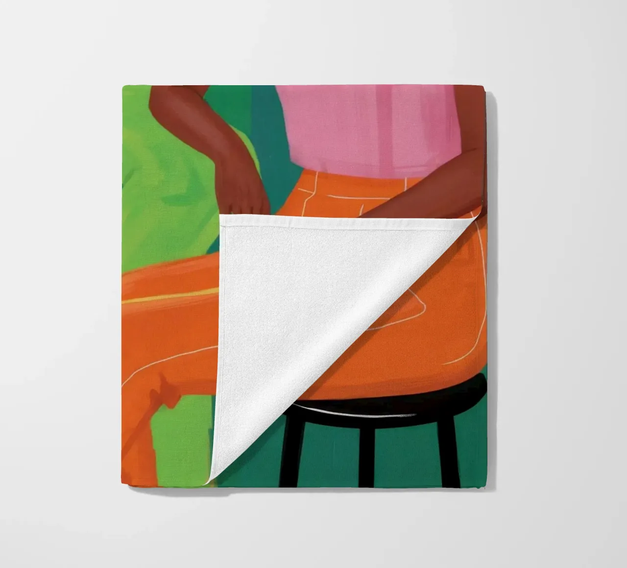 Verdant Summer Sips beach towel by Dream Gesso