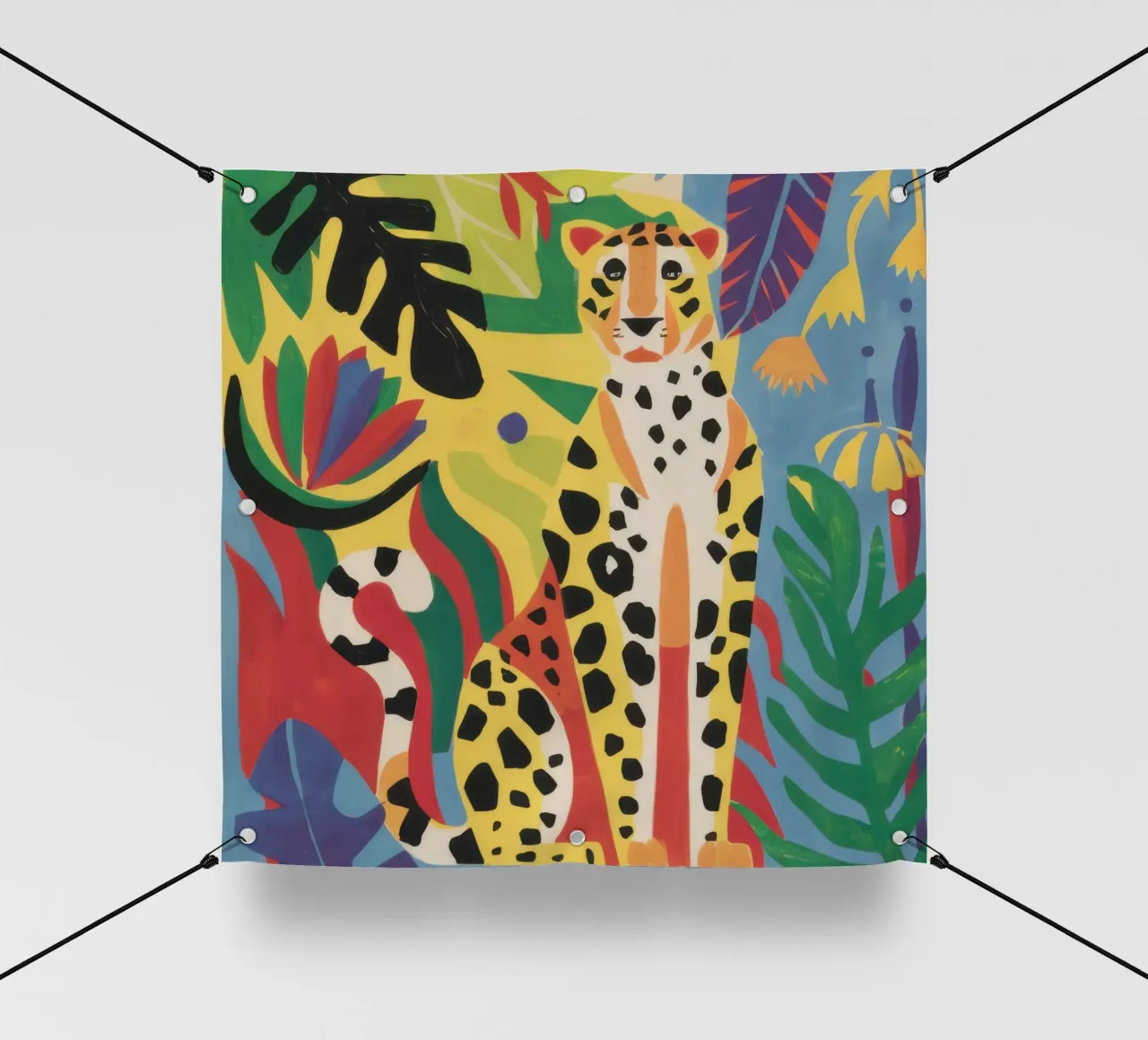 Jungle Cheetah Repose pvc cover by Flock Reverie