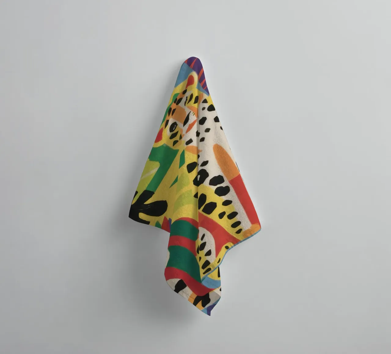 Jungle Cheetah Repose towel by Flock Reverie
