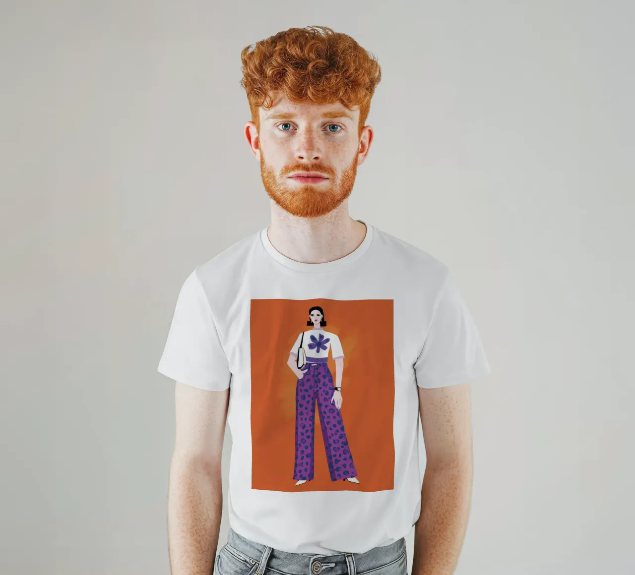Orchidea Retro Stance t-shirt da Dream Gesso