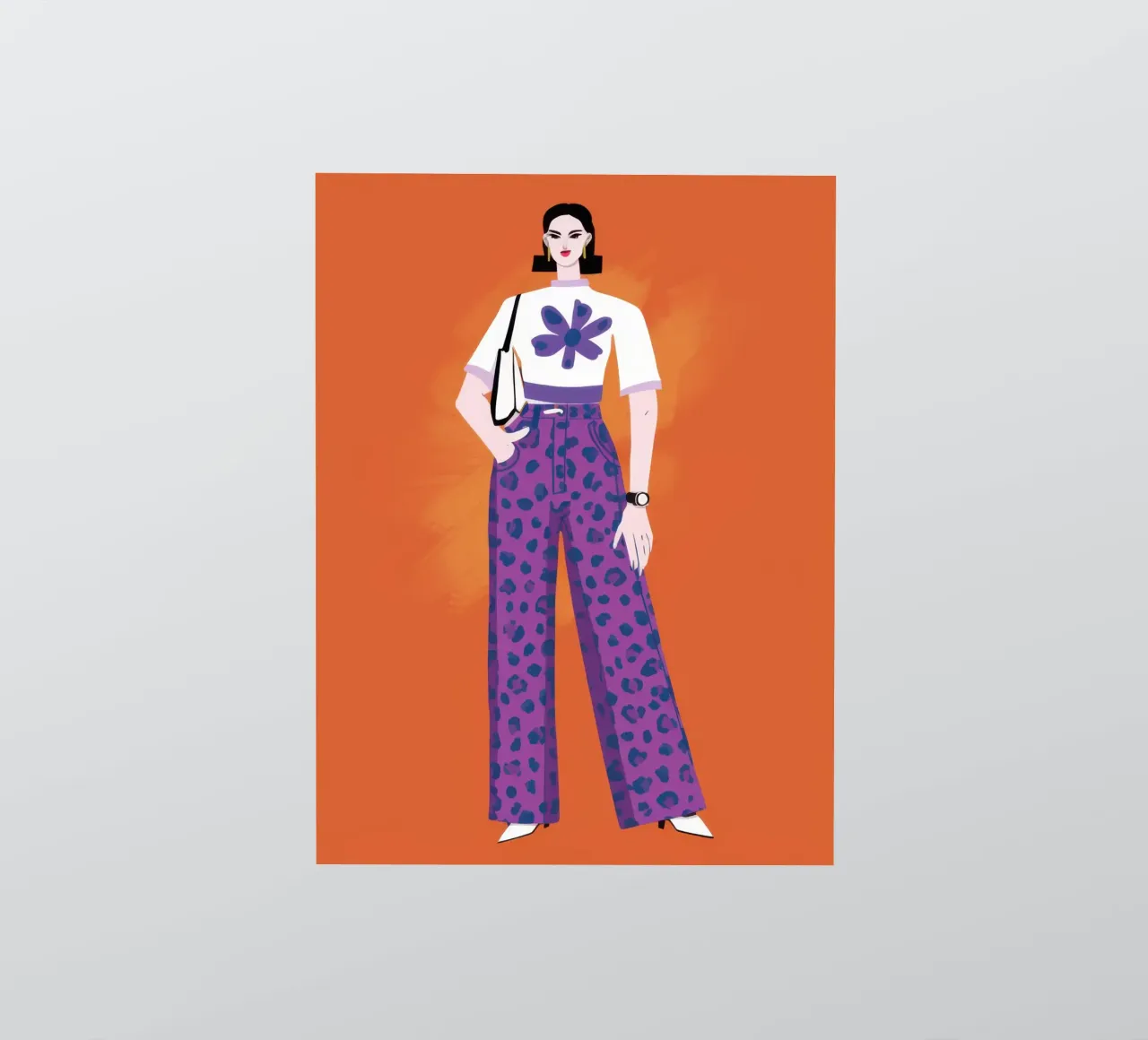 Orchidea Retro Stance adesivo da Dream Gesso