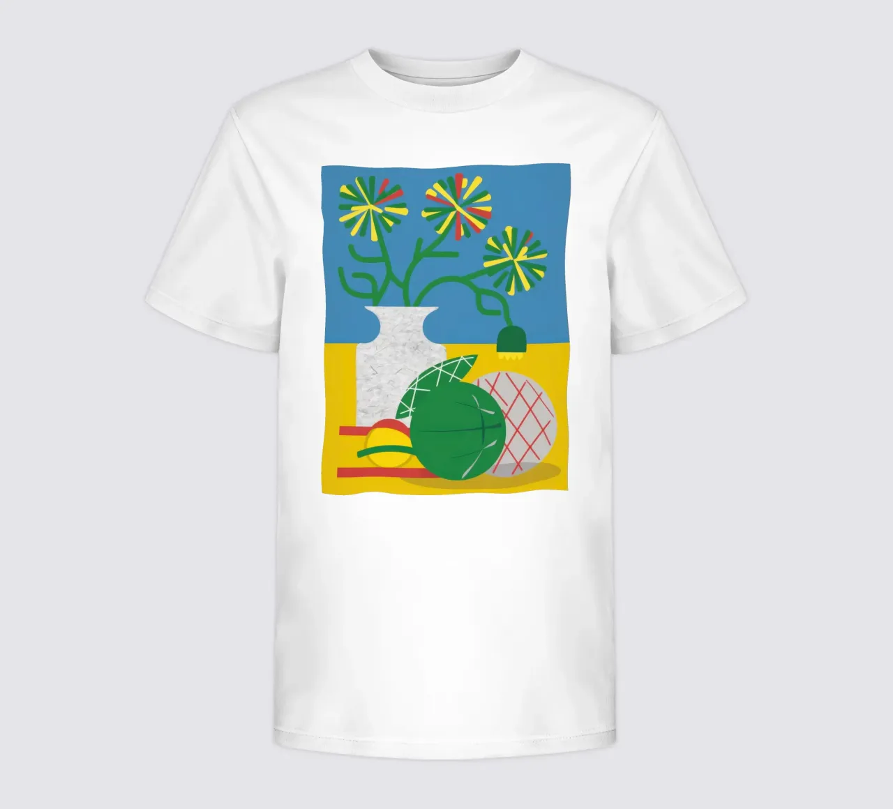 Geometric Garden Gleam kids t-shirt by Giant Foxs