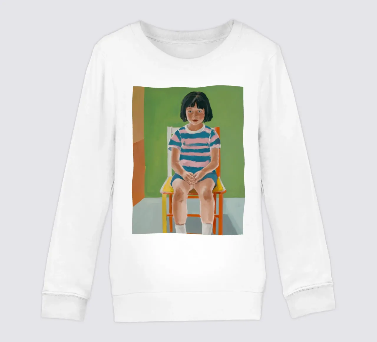 Ragazza su una sedia felpa bambino da Ink Pulse