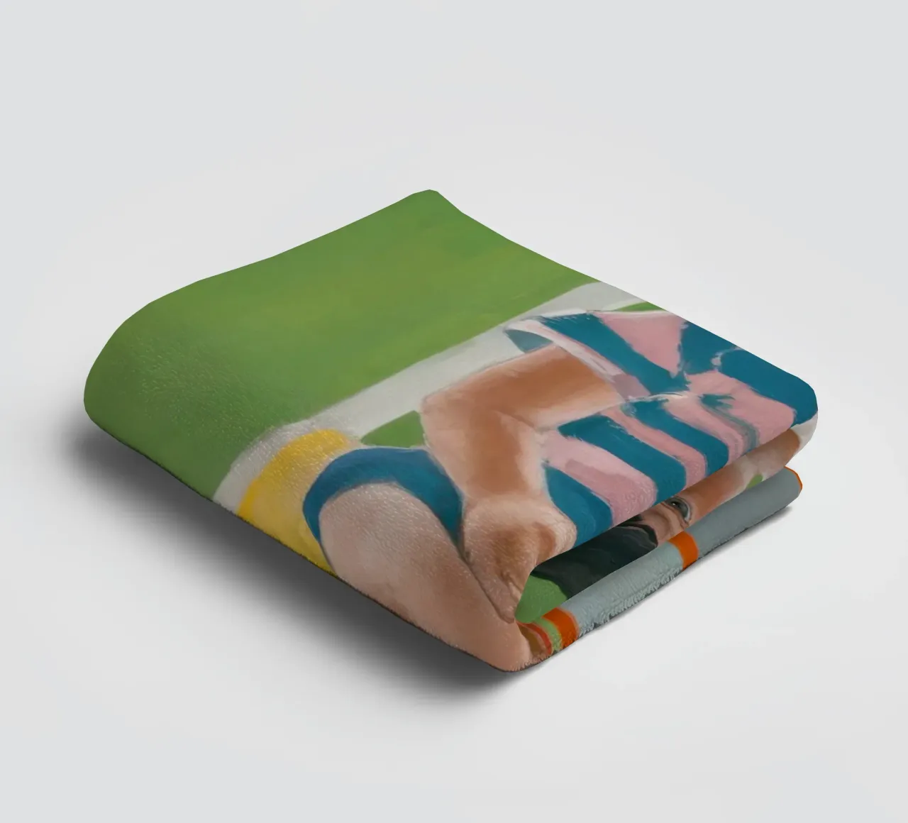 Ragazza su una sedia asciugamano da bagno da Ink Pulse