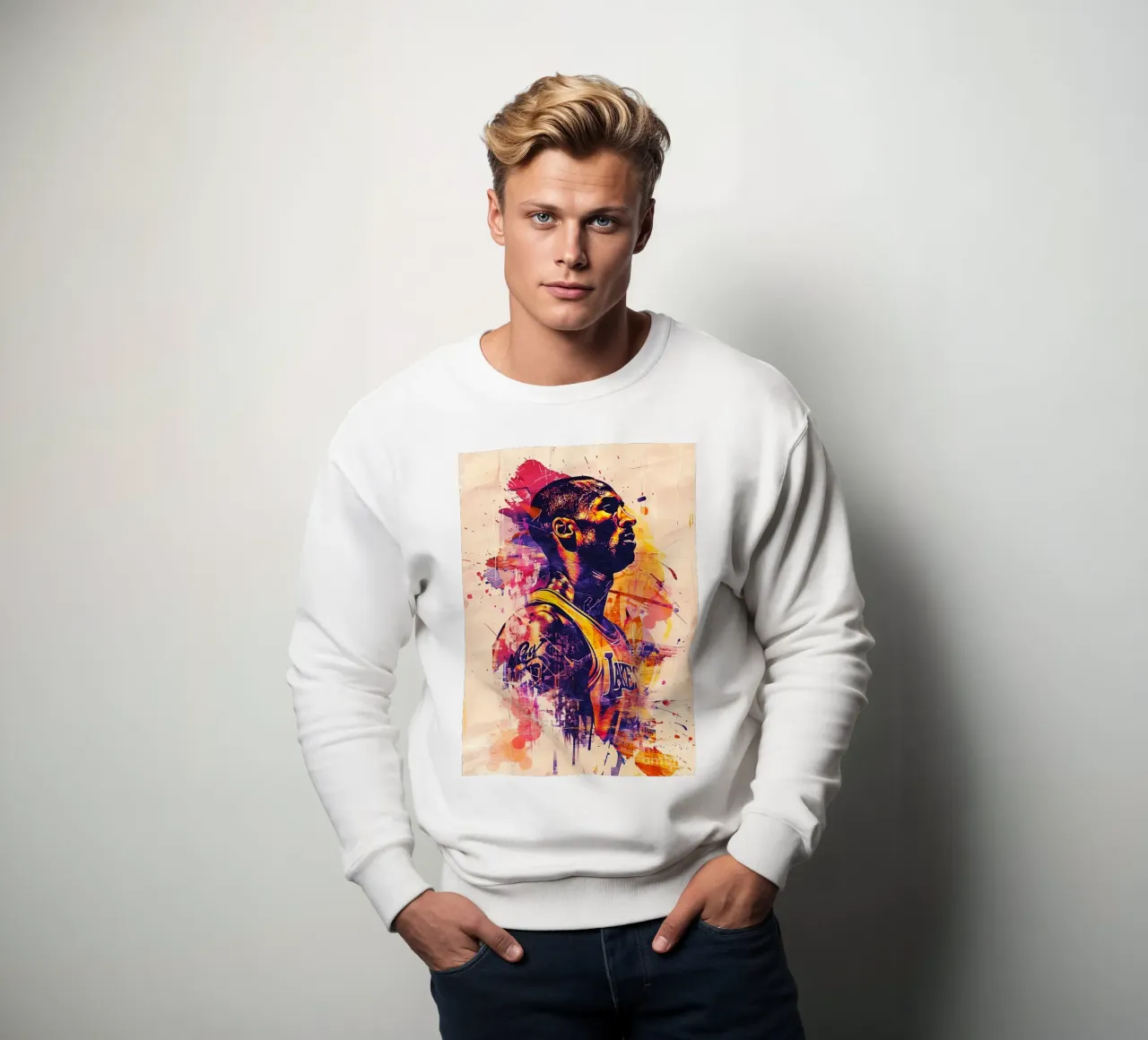 Kobe Bryant abstract art felpa da Lembayung art