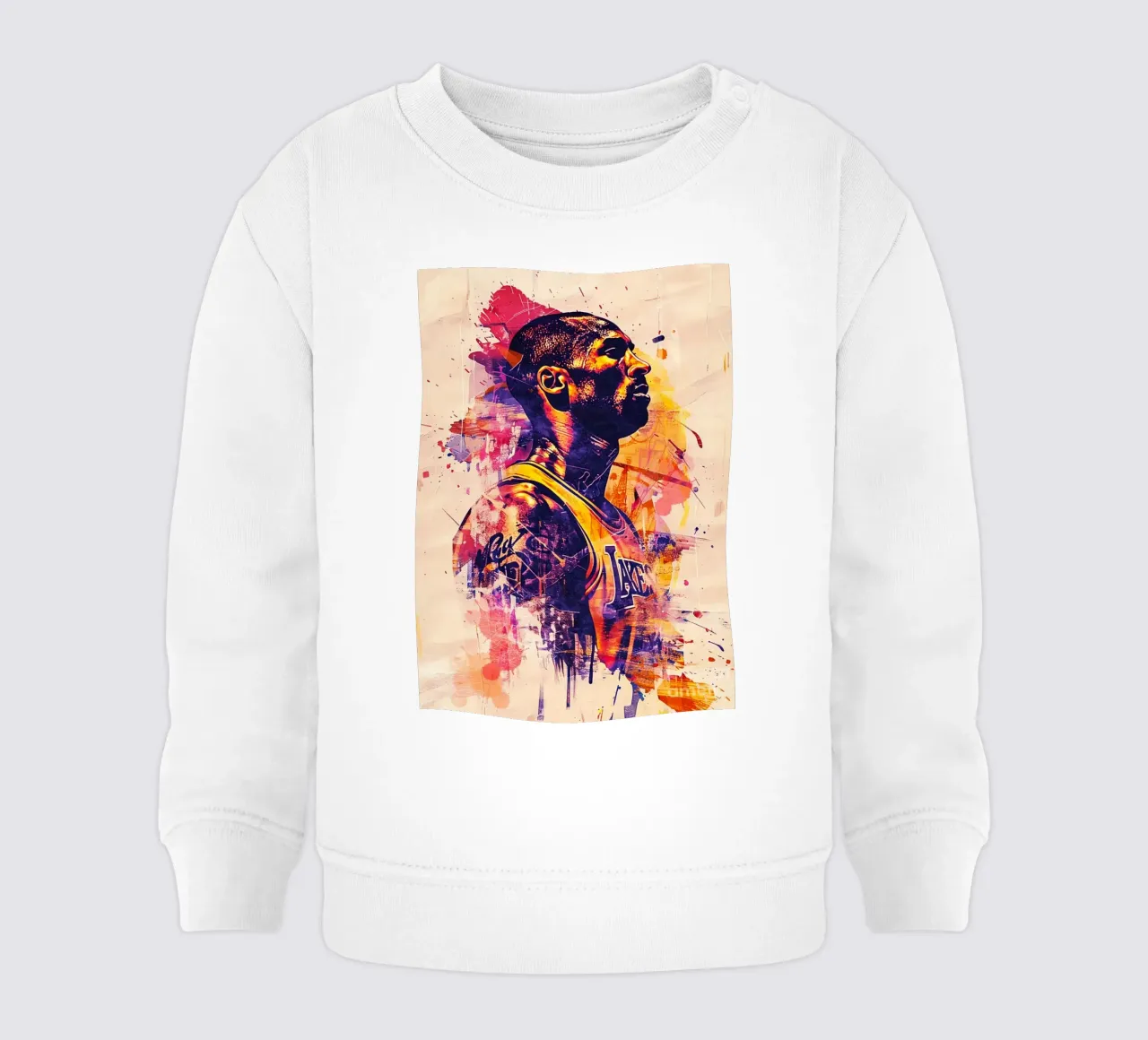 Kobe Bryant abstract art felpa neonato da Lembayung art