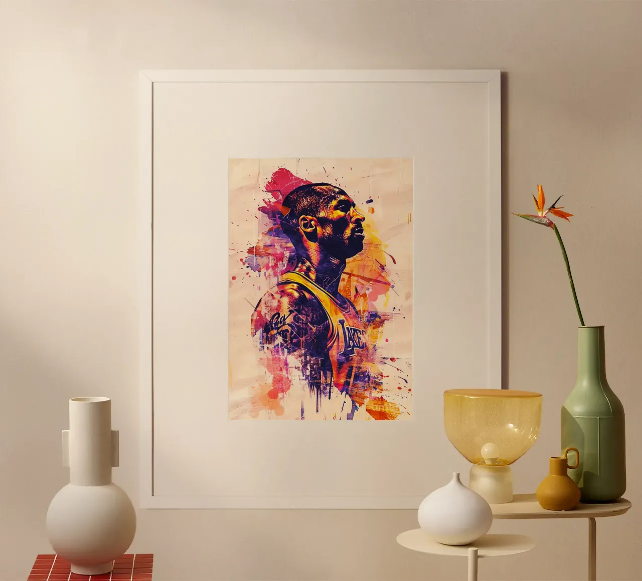 Kobe Bryant abstract art carta hahnemühle da Lembayung art
