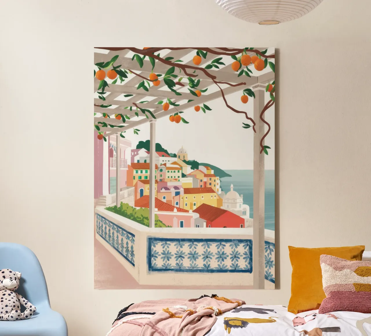 Terrace with a View canvas by Mythy Brush
