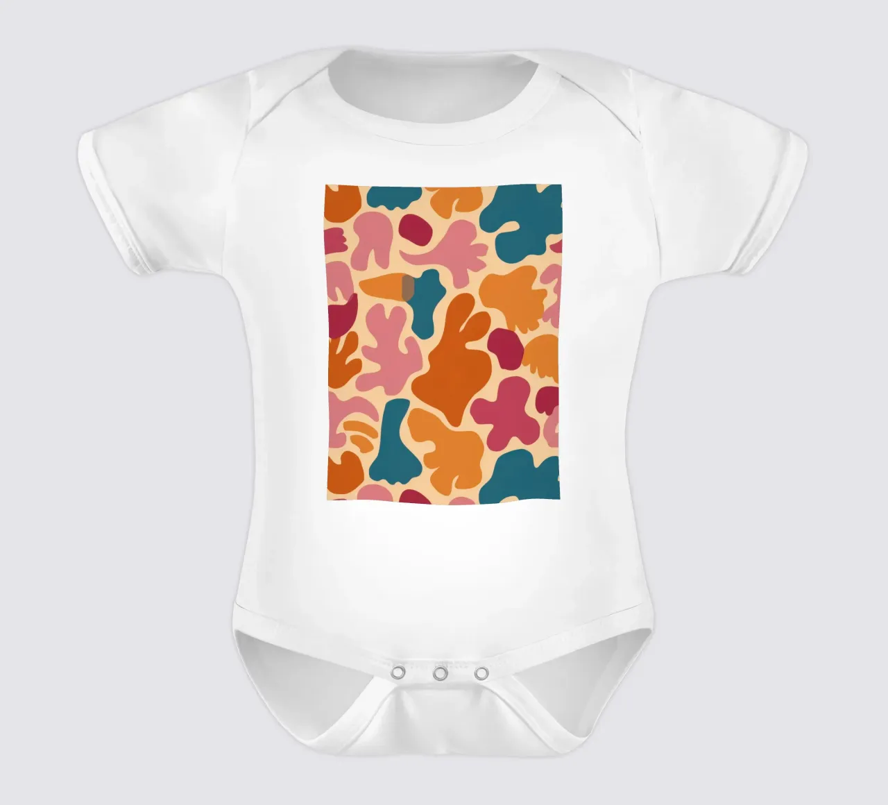 Terracotta Fluid Forms body neonato maniche corte da Dream Gesso