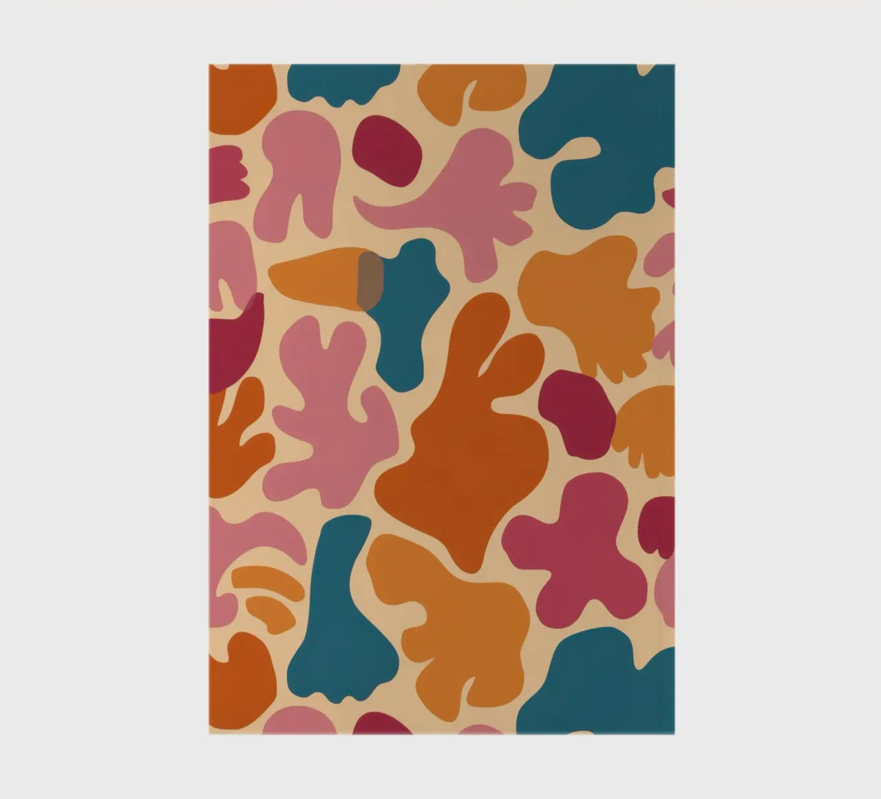 Terracotta Fluid Forms notebook by Dream Gesso