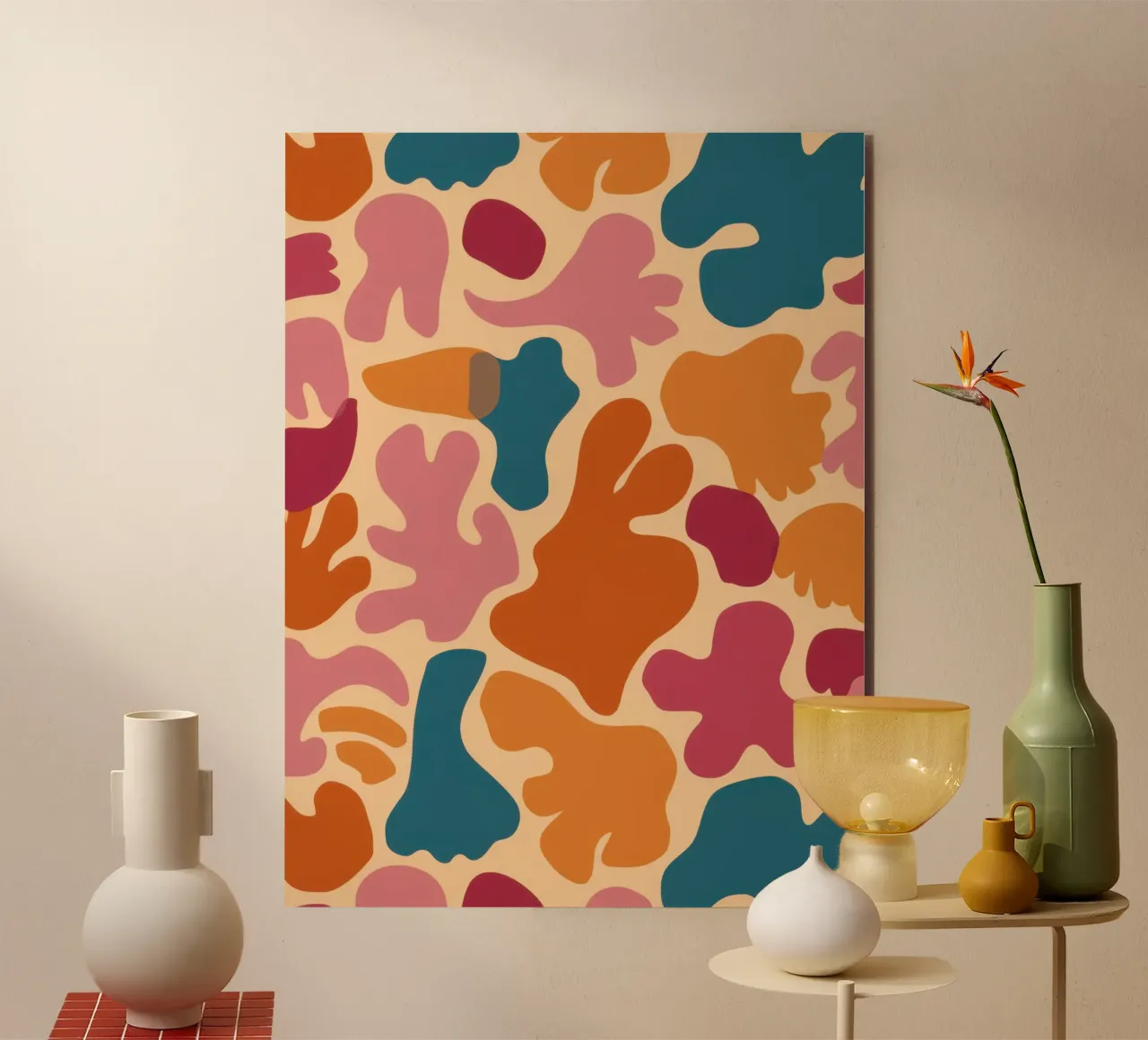 Terracotta Fluid Forms alluminio dibond da Dream Gesso