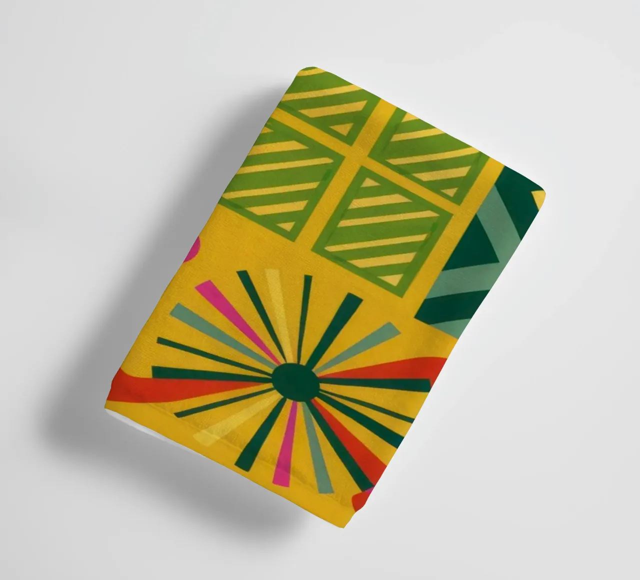 Patchwork geometrico cromatico asciugamano da bagno da Prism Ritual