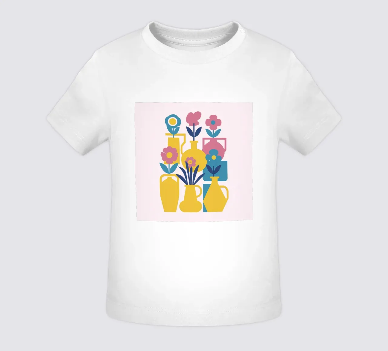 Fiori simmetrici e gioiosi maglietta neonato da Mythy Brush
