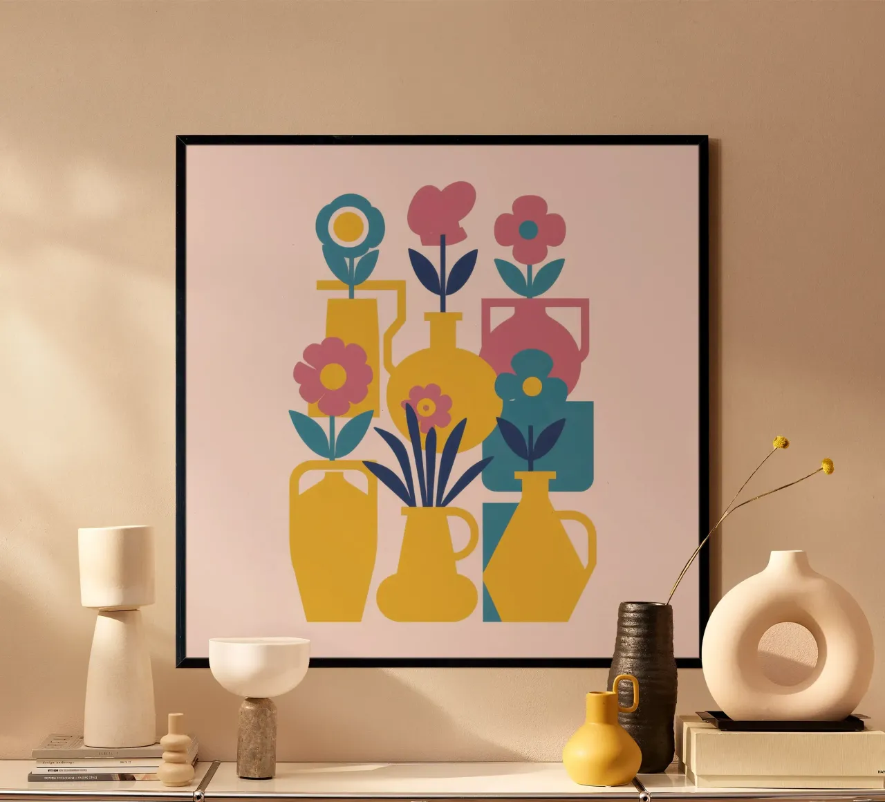 Fiori simmetrici e gioiosi carta hahnemühle da Mythy Brush