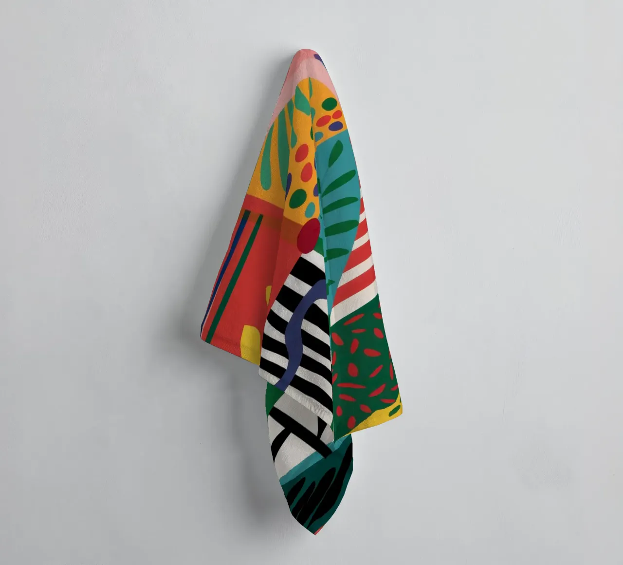 Patchwork neo-espressionista asciugamano da bagno da Flock Reverie