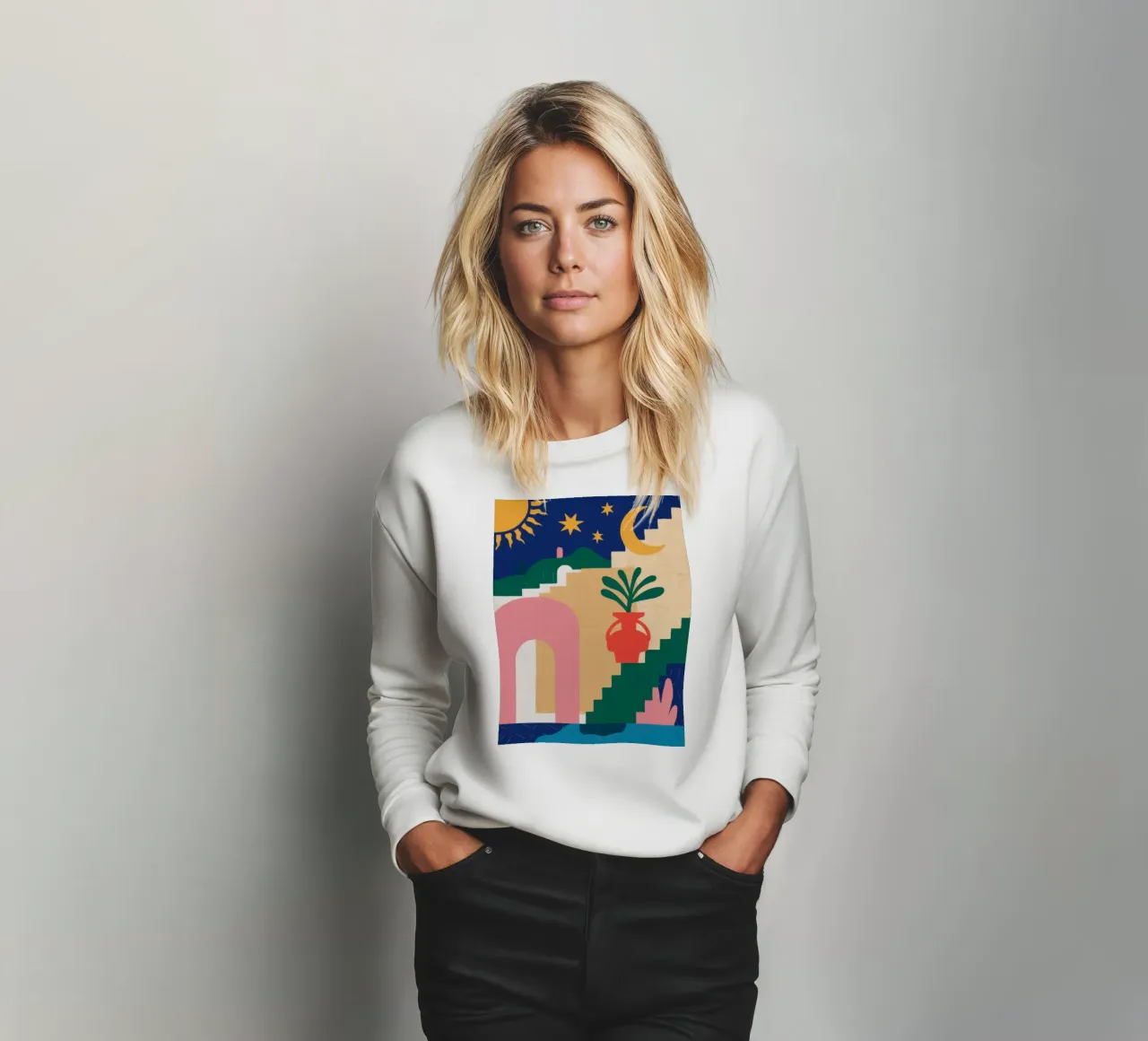 Scala celeste Boho felpa da Dream Gesso