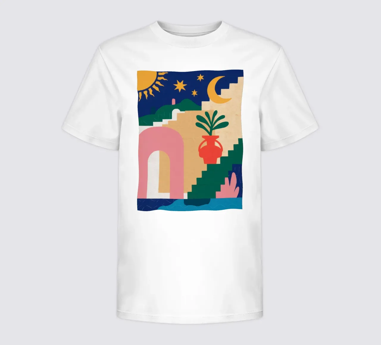Scala celeste Boho t-shirt bambini da Dream Gesso