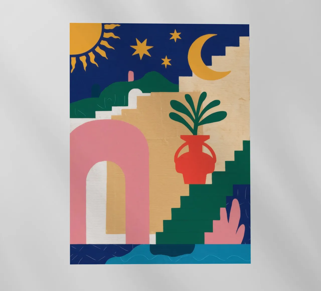 Scala celeste Boho pellicola backlit da Dream Gesso