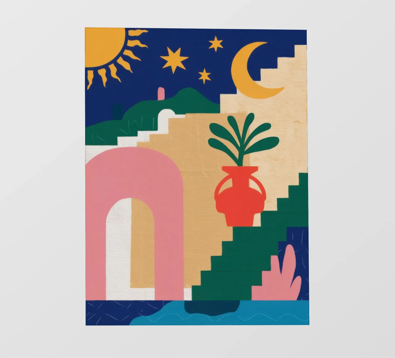 Scala celeste Boho pellicola backlit da Dream Gesso