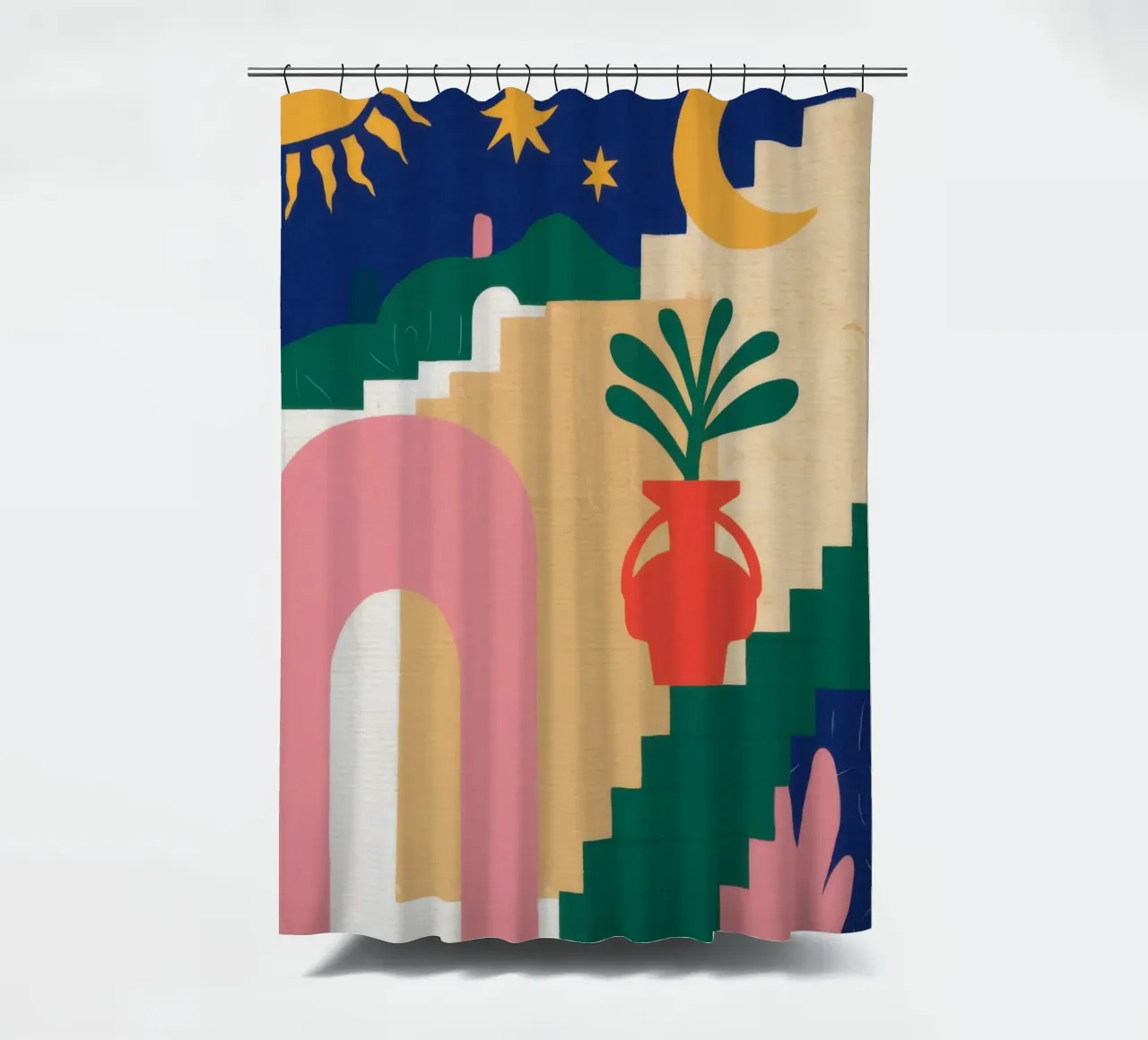 Scala celeste Boho tenda da doccia da Dream Gesso