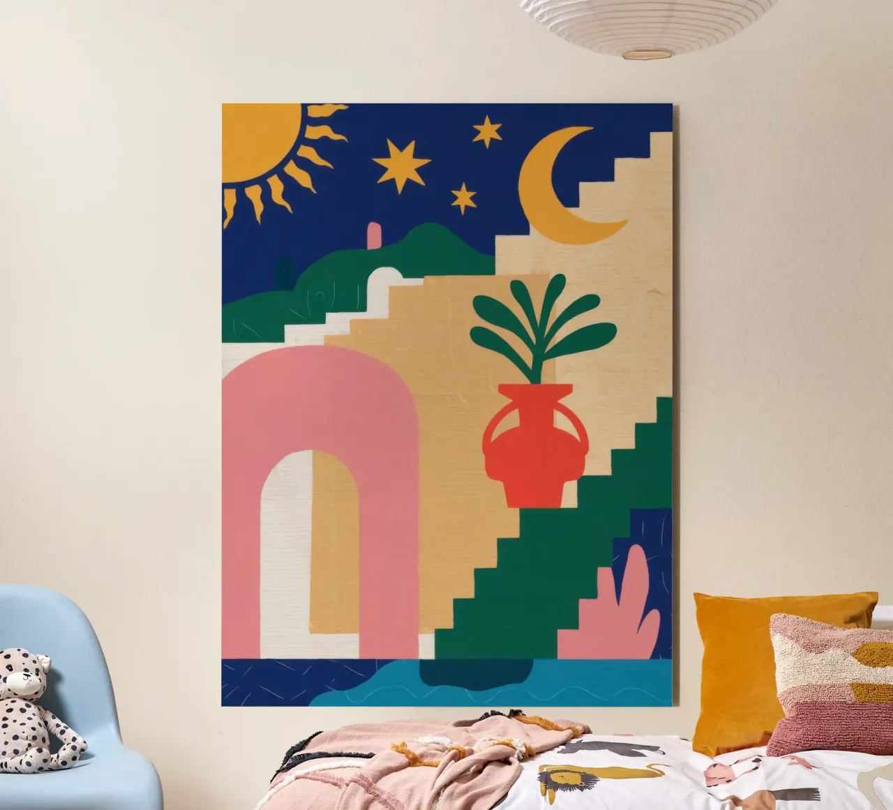 Scala celeste Boho alluminio dibond da Dream Gesso