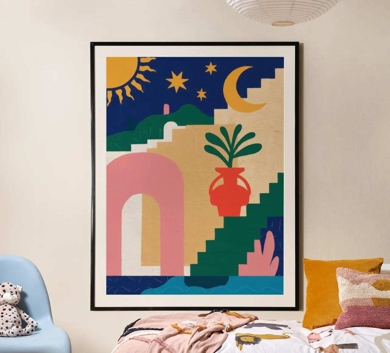 Scala celeste Boho carta hahnemühle da Dream Gesso