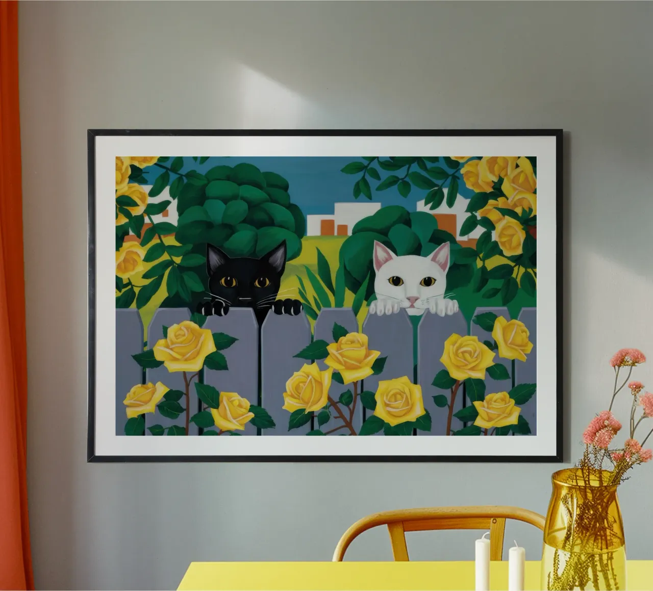 Gatti fantasma del recinto delle rose poster da Prism Ritual