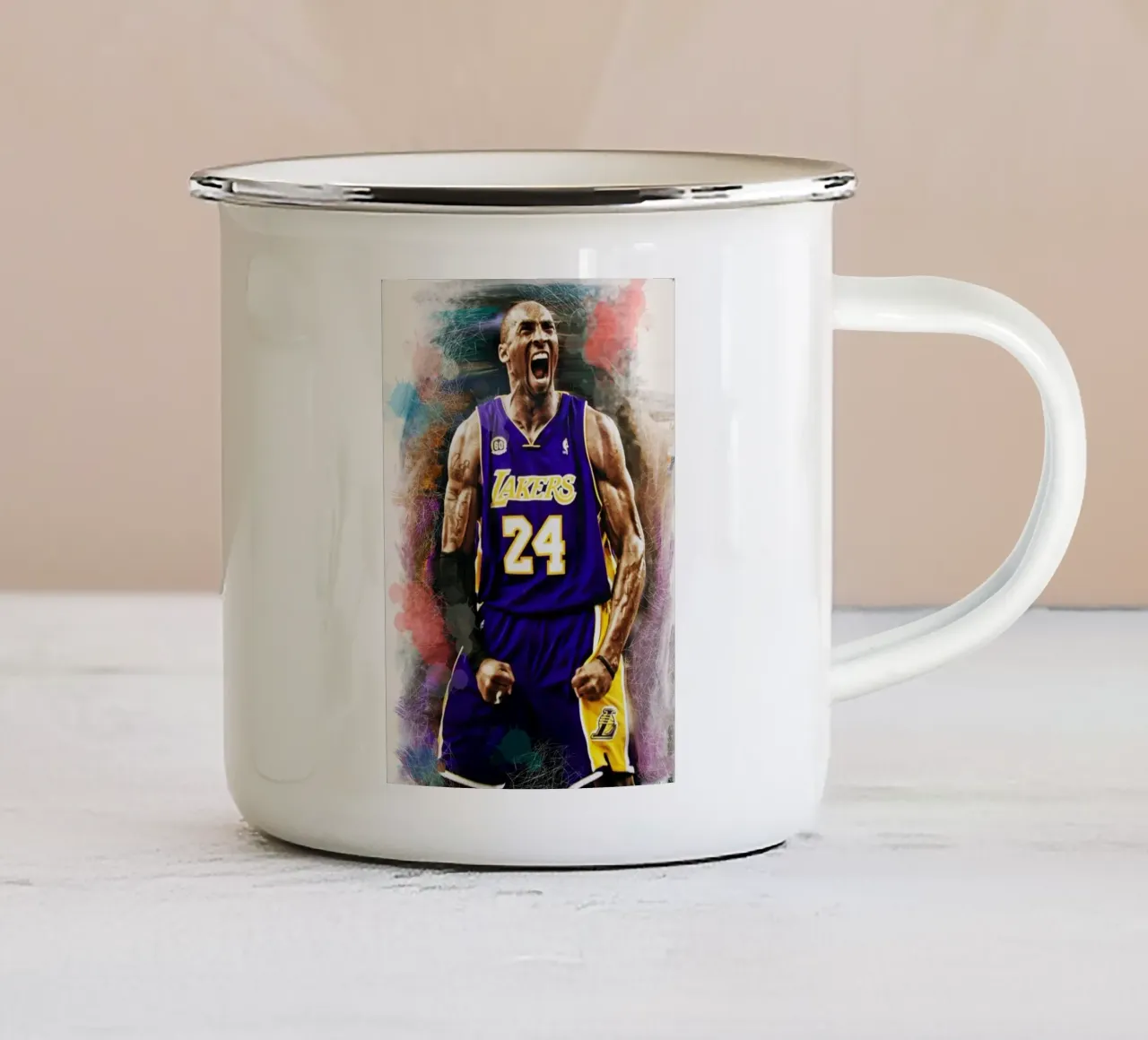 Kobe Bryant artwork tazza in smalto da Lembayung art