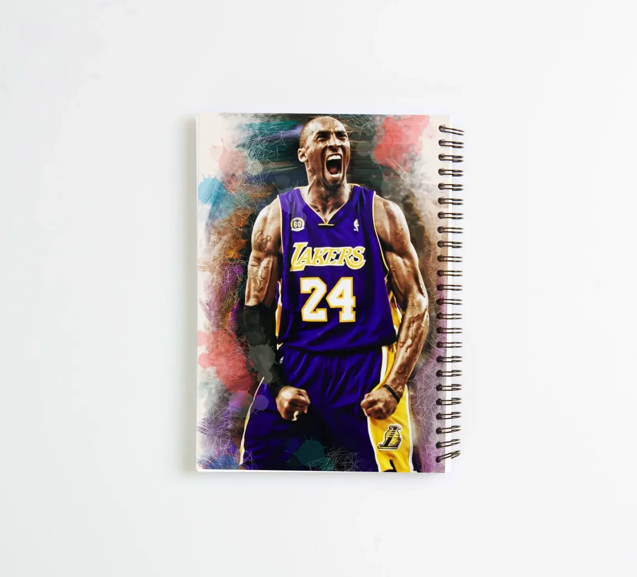 Kobe Bryant artwork spiral notebook by Lembayung art