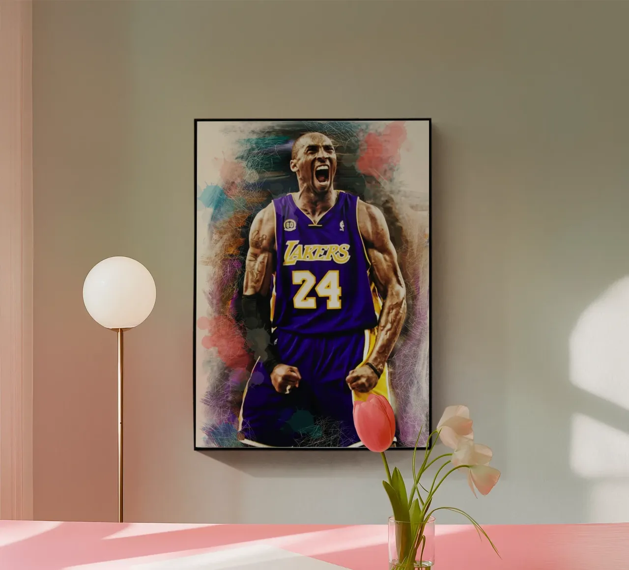 Kobe Bryant artwork plexiglass da Lembayung art