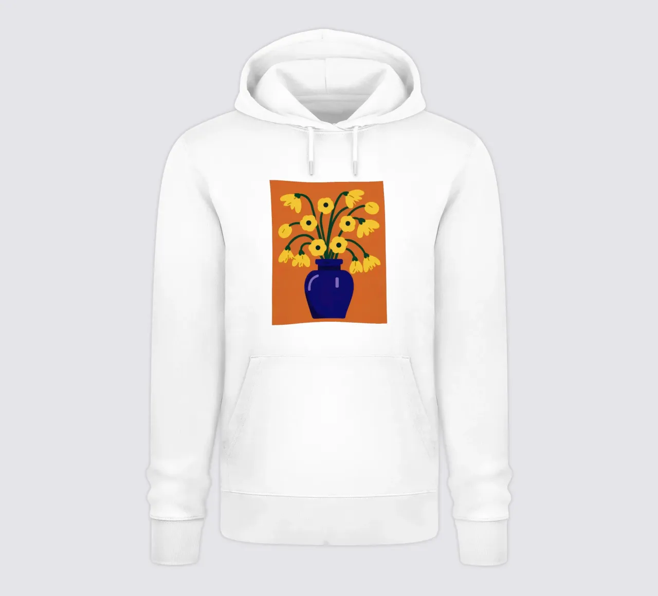 I fiori d'oro del Cobalto felpa con cappuccio da Giant Foxs