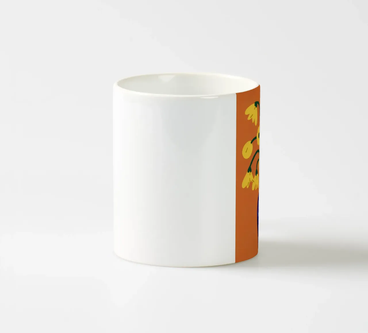 I fiori d'oro del Cobalto tazza in ceramica da Giant Foxs