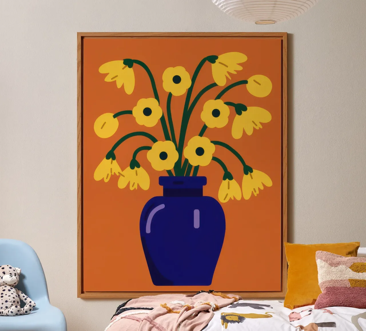 I fiori d'oro del Cobalto alluminio dibond da Giant Foxs
