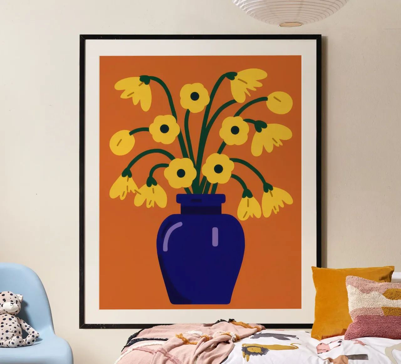 Cobalt's Golden Blooms poster by Giant Foxs